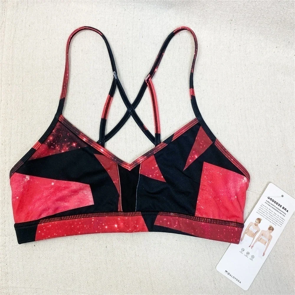 NEW!  ALO Yoga 'Goddess Bra' in volcano 🌋 space